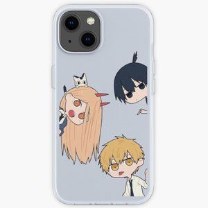 Chainsaw Man Power Denji and Aki Trio iPhone Case